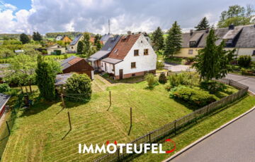 Blick auf das Grundstück
