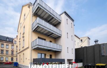Moderne 3-Zimmer-Wohnung mit Einbauküche, Fußbodenheizung, Wärmepumpe und großer Terrasse in 09212 Limbach-Oberfrohna