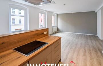 3-Zimmer-Wohntraum mit Stil und Komfort – moderne Ausstattung, Einbauküche, grüne Ruheoase! in 09337 Hohenstein-Ernstthal