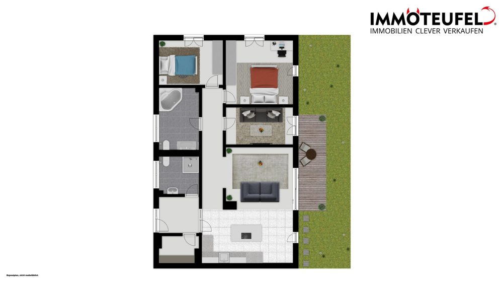 Exklusive 4-Raum-Wohnung mit Garten, Terrasse, Einbauküche & TG-Stellplatz am Kapellenberg – Bild 29